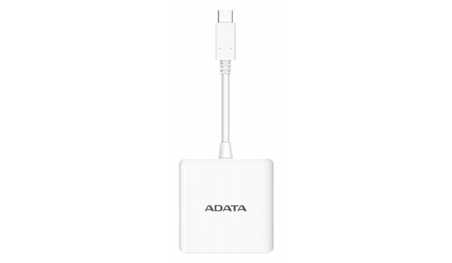 Adata USB-C hub USB-A/HDMI/USB-C, white