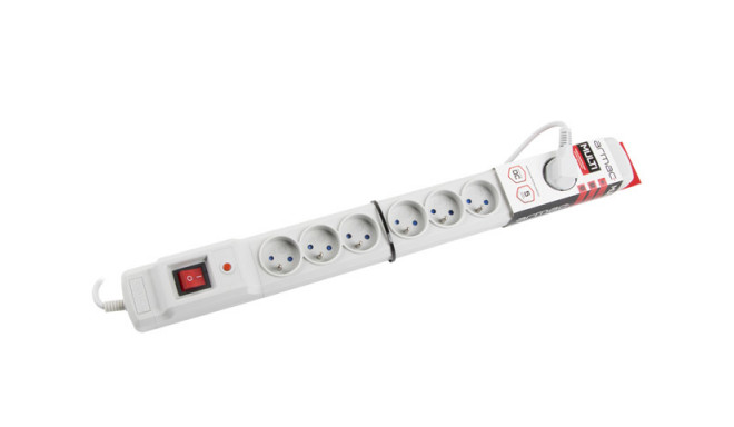 SURGE PROTECTOR ARMAC MULTI M9 1.5M 9X FRENCH OUTLETS GREY