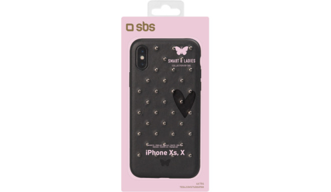 SBS case Studded iPhone  X/XS, black