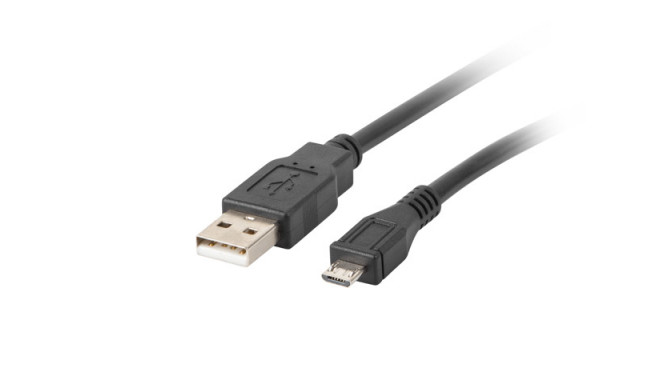 Lanberg kaabel microUSB (M) - USB (M) 0,5m, must