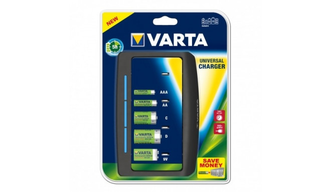 Universal Charger CHARGER 9V, R14, R20 (without batteries)