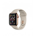 Apple Watch Series 4 GPS + Cellular, 40mm Gold Stainless Steel Case with Stone Sport Band
