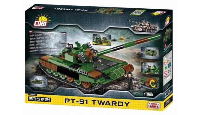 Blocks Small Army 535 elements PT-91 Hard - Polish basic tank