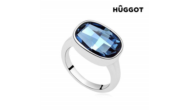 Кольцо Hûggot I´m Blue с родиевым покрытием и кристаллами Swarovski® (18,1 mm)