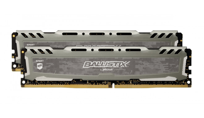 Ballistix RAM Sport LT 16GB Kit DDR4 8GBx2 2666 DIMM 288pin grey SR