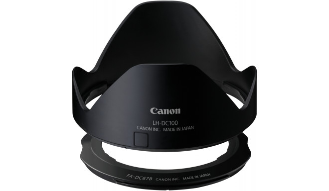 Canon lens hood LH-DC100 + adapter FA-DC67B
