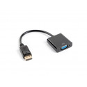 DisplayPort Adapter (M) -> VGA 15 pin (F) black on the cable
