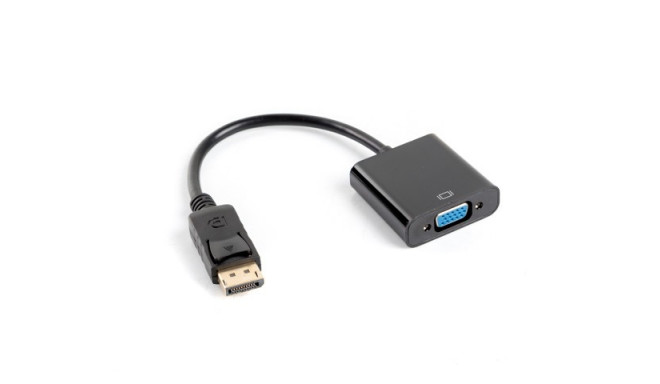 Lanberg adapter DisplayPort (M) - VGA 15 pin (F), black
