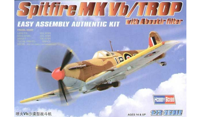 Hobby Boss model kit Spitfire Mk.V b/Trop w/Aboukir