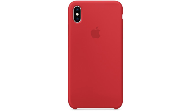 Apple aizmugures apvalks Silicone Case iPhone XS Max, sarkans