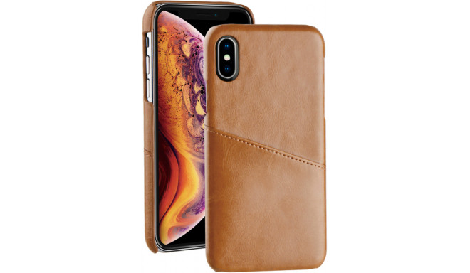 Vivanco защитный чехол iPhone X/XS Leather, коричневый (60037)