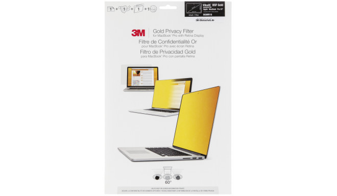 3M privacy filter Apple MacBook Pro 15, gold (GFNAP005)