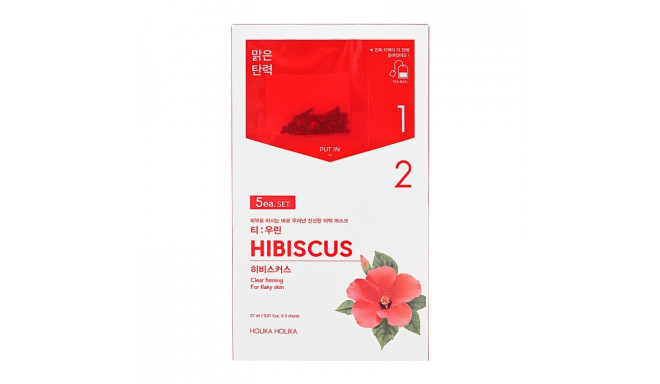 Holika Holika Teepakikesega kangast näomask Instantly Brewing Tea Bag Mask - Hibiscus (5 tk)
