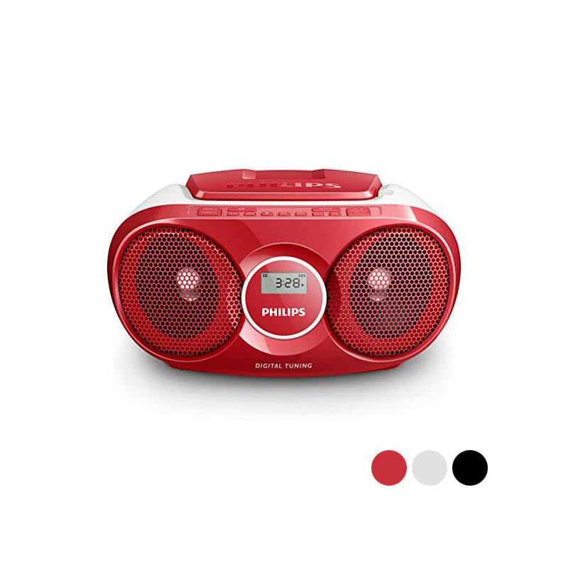 CD Radio Philips (Red) 3W - Photopoint AZ215/12 - Radios
