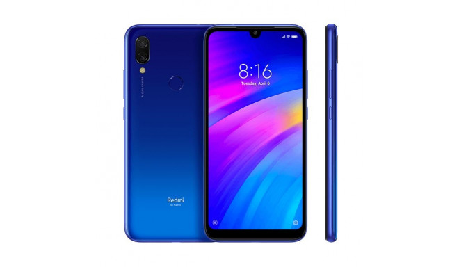 Redmi 7 фото Xiaomi Redmi 7 Blue, 6.26 ", IPS LCD, 720 x 1 - Смартфоны - Photopoint