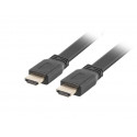 Cable HDMI-HDMI v2.0 1.8m black flat 4K 60Hz, full copper