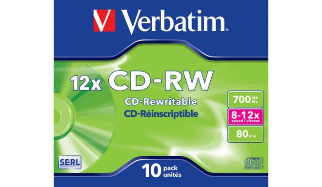 CD-RW 12x 700MB 10P JC 43148