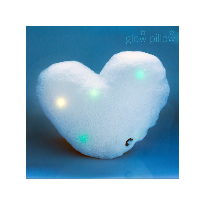 heart glow pillow