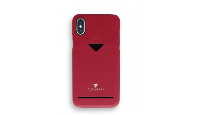 VixFox Card Slot Back Shell for Iphone X/XS ruby red