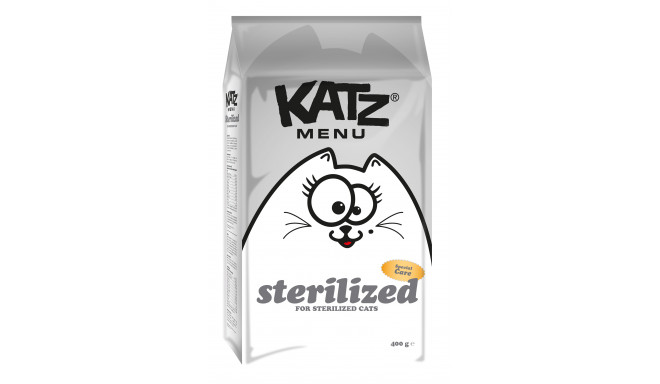 Cat food KATZ MENU STERILIZED 400gr