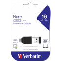 Verbatim flash drive 16GB Store'n Stay USB 2.0 + OTG adapter microUSB 10pcs