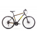 Men's hybrid bicycle 19 M ORKAN 3 M black-orange