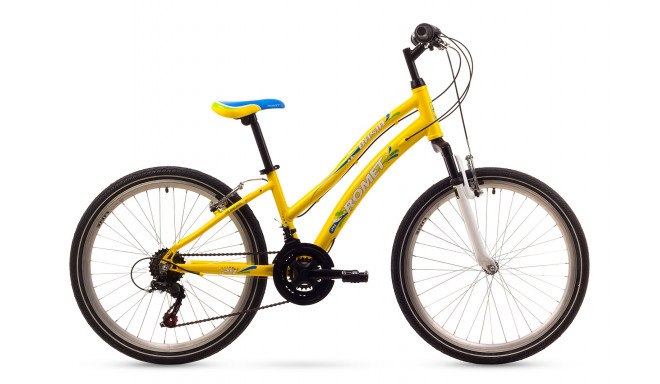City bicycle for girls 13 S ROMET BASIA 24 yellow