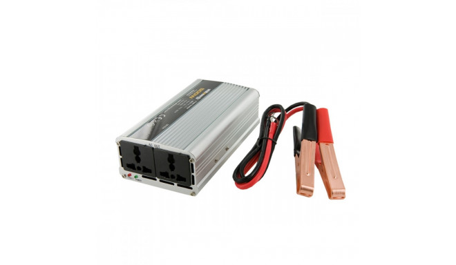 Car converter 500/1000W 12V(DC) - 230V(AC) 2 universal sockets