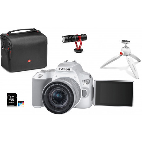 Canon EOS 250D Youtuber Kit, valge