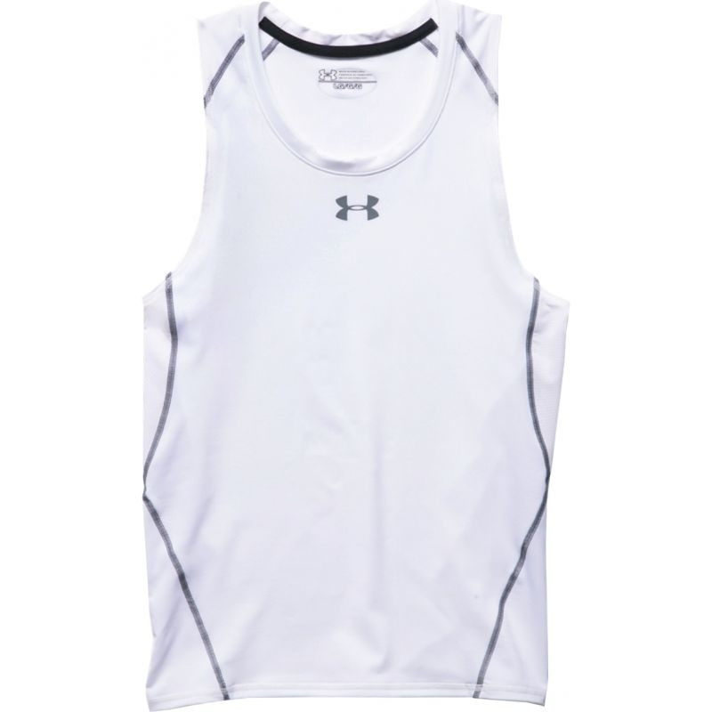 Under Armour Heatgear Compression Tanktop White 1271335-100 at