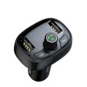 Baseus T-Typed Car FM Transmitter 3.4A / USB Flash / SD / Bluetooth 4.2 Black