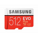Samsung EVO Plus 512 GB microSDHC, Memory Card (red / white, UHS-I U3, Class 10)