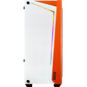 AZZA Apollo 430W-DF2, tower case (white / orange, Tempered Glass)