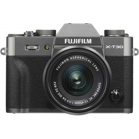 Fujifilm X-T30 + 15-45mm Kit, kokogles pelēks