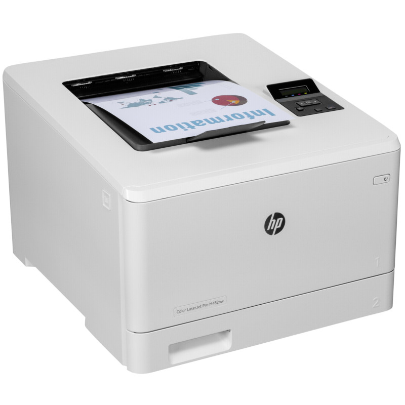 Принтер hp color laserjet pro m452nw замена картриджа