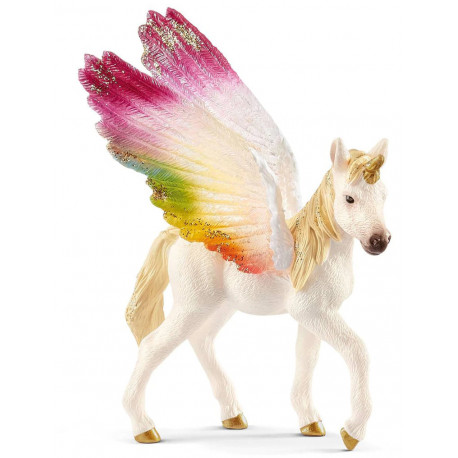Schleich rotaļu fogūriņa Winged Rainbow Unicorn kumeļš (70577)
