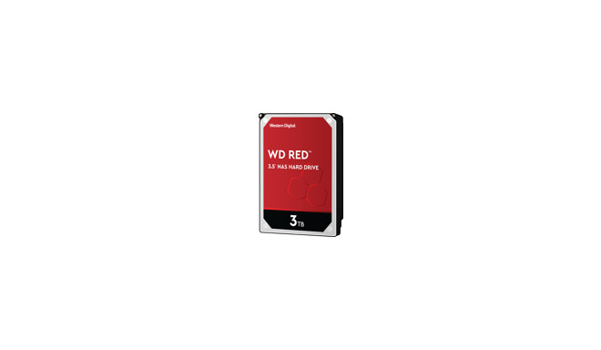 Western Digital kõvaketas Red 3TB SATA 6Gb/s 64MB Cache Internal 3,5inch 24x7 optimized for SOHO NAS systems NASware HDD Bu