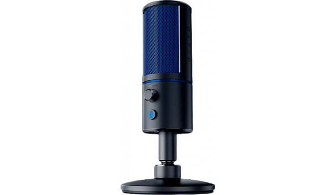 Razer mikrofon Seiren X PS4, must/sinine