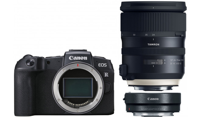Canon EOS RP + adapteris EF-RF + Tamron 24-70mm G2
