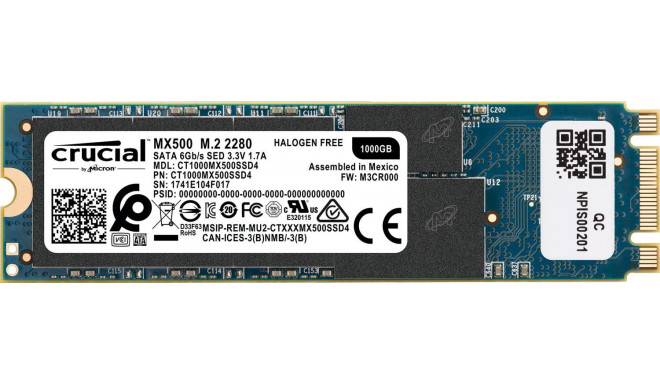 Crucial SSD MX500 M.2 1000GB Serial ATA III
