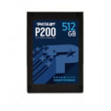 SSD|PATRIOT|P200|512GB|SATA 3.0|Write speed 460 MBytes/sec|Read speed 530 MBytes/sec|2,5"|MTBF 20000