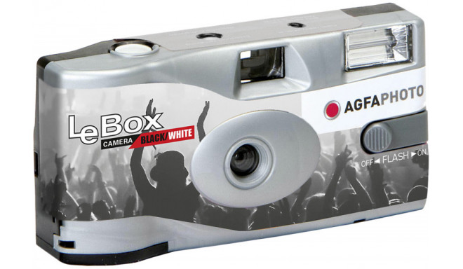 Agfa ühekordne kaamera LeBox Flash Black & White 400/36