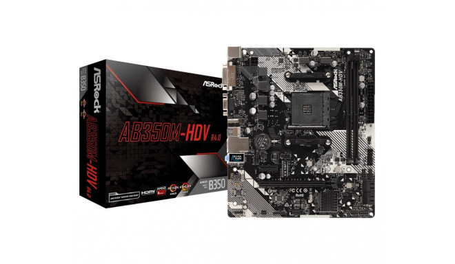 ASRock emaplaat AMD B350 SAM4 MicroATX