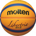 Basketball B33T5000,  synth. Leather, outdoor, blue/yellow/red, TM Molten