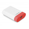 Power Bank Esperanza GRAVITON EMP110WR (4850mAh; microUSB, USB; red color)
