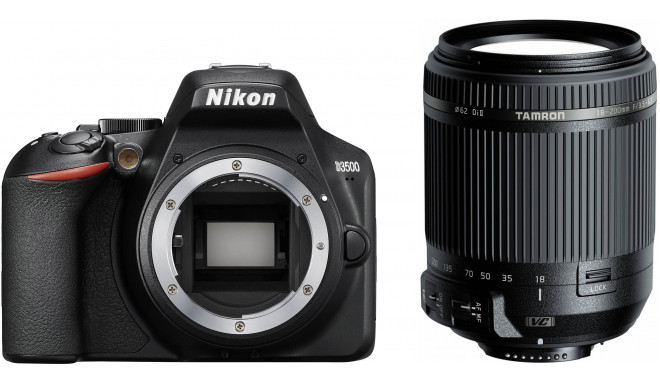 Nikon D3500 + Tamron 18-200mm VC, черный