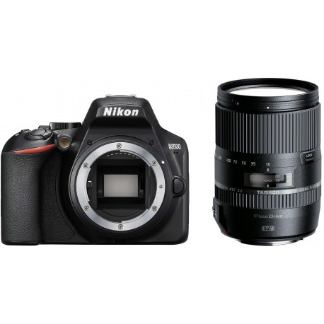 Nikon D3500 + Tamron 16-300mm, черный