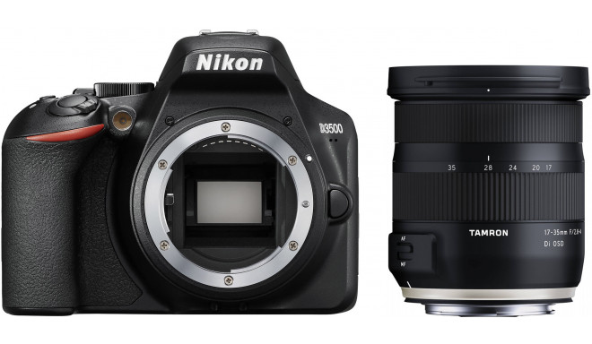 Nikon D3500 + Tamron 17-35mm OSD, black