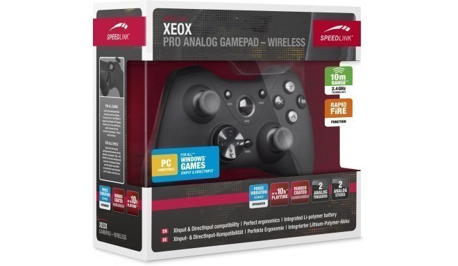 Speedlink gamepad Xeox, black (SL-6566-BK-01) - Gaming controllers ...