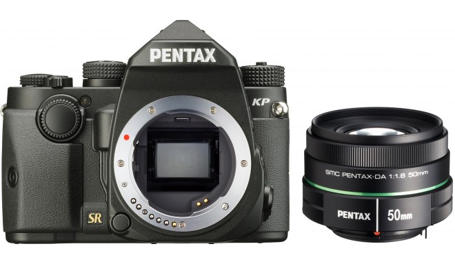 Pentax KP + 50mm f/1.8, melns